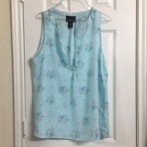 Cynthia Rowley - Light Blue Floral Blouse